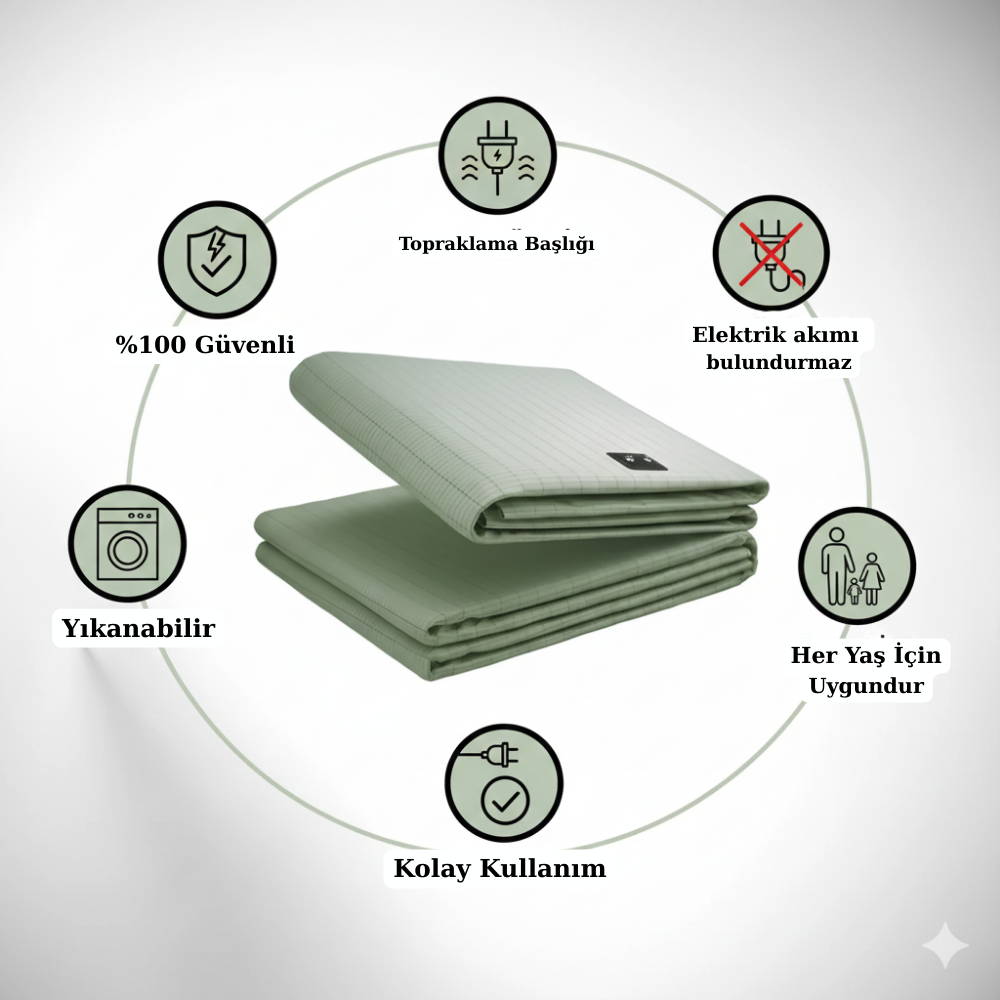 Aura Vücut Topraklama Çarşafı